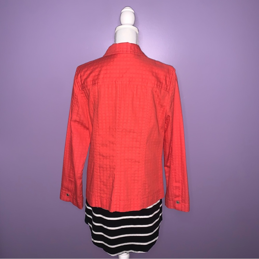 Vintage Coldwater Creek Orange Textured Jacket - Picture 9 of 13